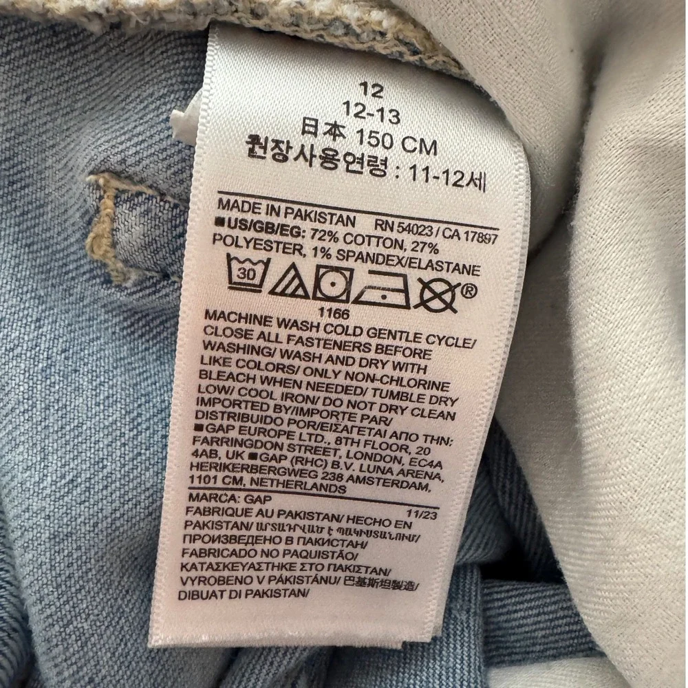 Gap Denim Girls 70s Flare Size 12 Blue Casual